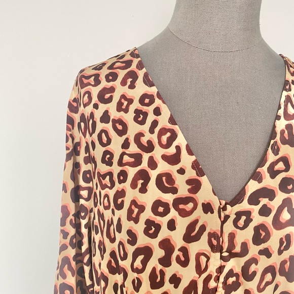 Scotch & Soda Ruffle V-neck Blouse Combo K Large - Picture 3 of 12